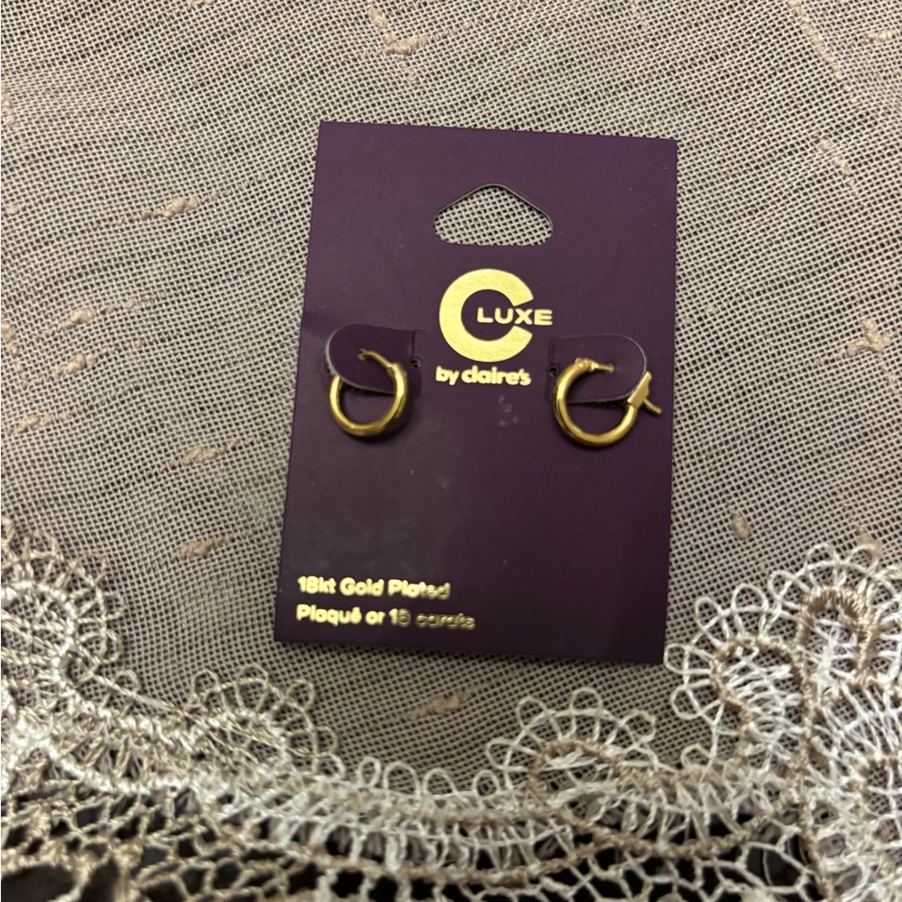 18K Gold Plated Hoop Earrings